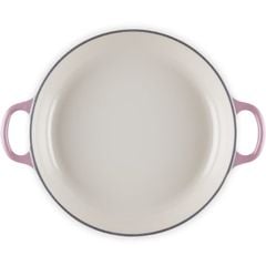  Chảo gang Le Creuset Petal Braiser có nắp 26cm 2.2L - Hồng Berry 