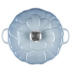  Chảo gang Le Creuset Petal Braiser có nắp 26cm 2.2L - Màu xanh 