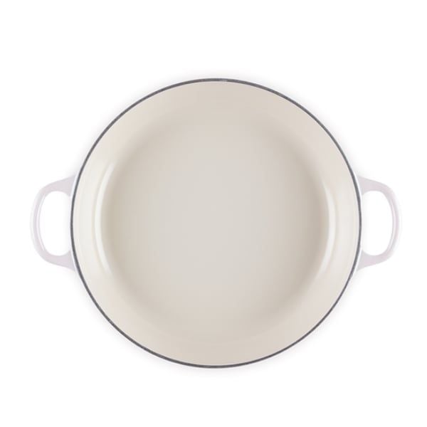 Chảo gang Le Creuset Petal Braiser có nắp 26cm màu hồng