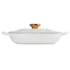  Chảo gang Le Creuset Petal Braiser có nắp 26cm màu trắng 2.2L - 21964026010051 