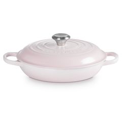  Nồi Chảo gang Le Creuset Signature Braiser 26cm 2.2L - Màu Hồng 