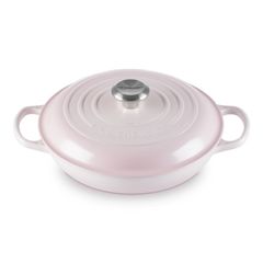  Nồi Chảo gang Le Creuset Signature Braiser 26cm 2.2L - Màu Hồng 