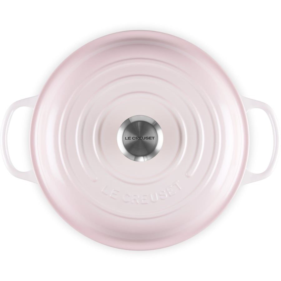 Chảo gang Le Creuset Signature Braiser 26cm 2.2L - Màu Hồng