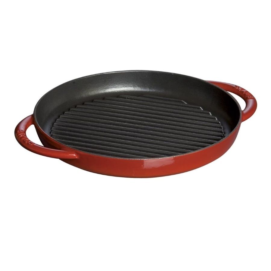 Chảo gang nướng tròn Staub 26cm 2 quai