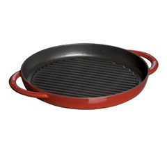  Chảo gang nướng tròn Staub 26cm 2 quai 