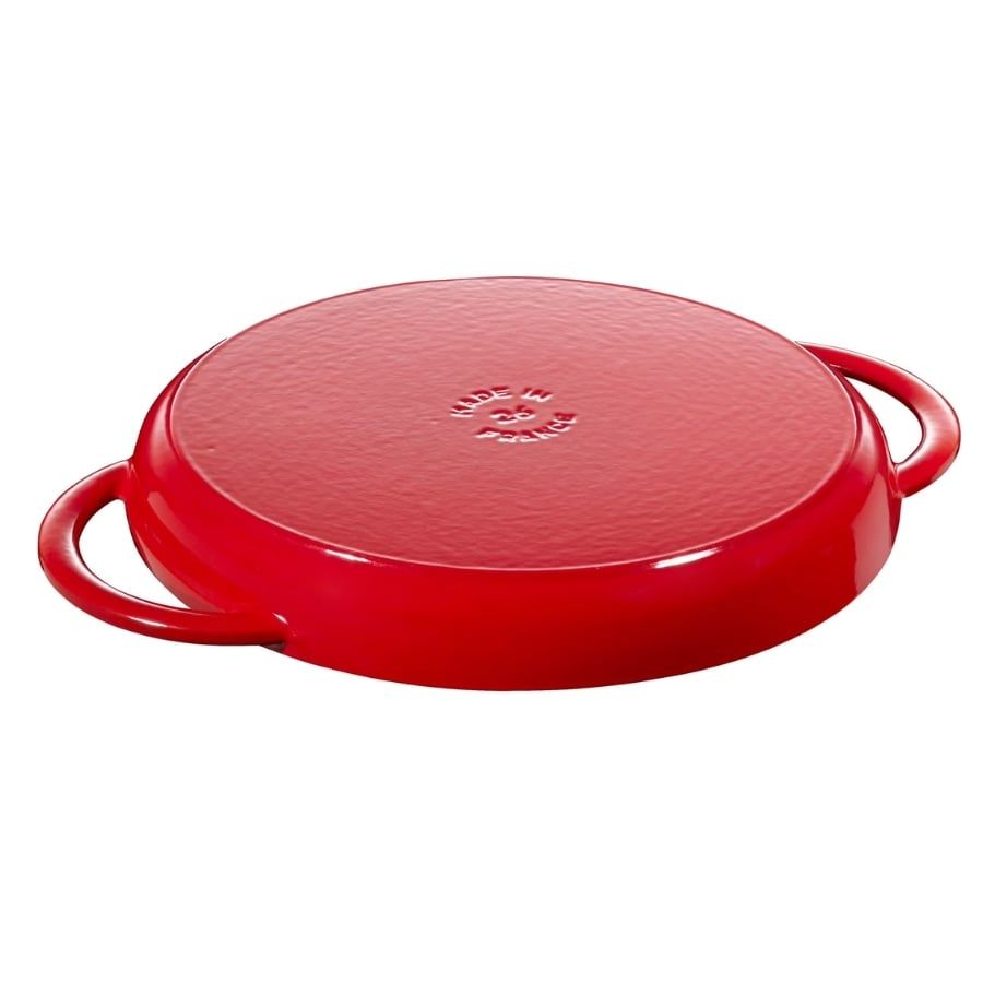Chảo gang nướng tròn Staub 26cm 2 quai