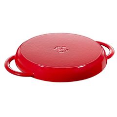  Chảo gang nướng tròn Staub 26cm 2 quai 