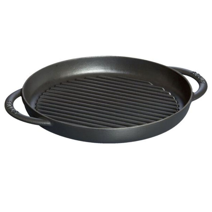 Chảo gang nướng tròn Staub 26cm 2 quai