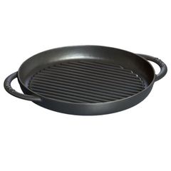  Chảo gang nướng tròn Staub 26cm 2 quai 