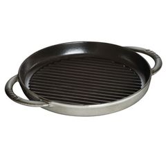  Chảo gang nướng tròn Staub 26cm 2 quai 