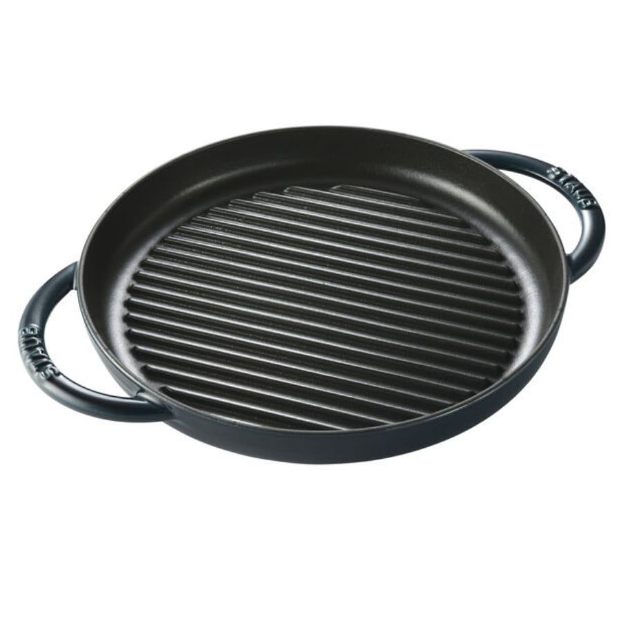 Chảo gang nướng tròn Staub 26cm 2 quai