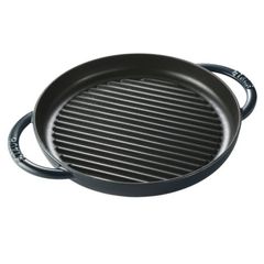  Chảo gang nướng tròn Staub 26cm 2 quai 