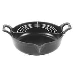  Chảo gang Oceno Tempura mỏ chim kèm giá gác - Size 20/24cm 