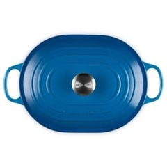  Chảo gang oval Le Creuset Oblong 31cm 3.4L - Màu Xanh dương 