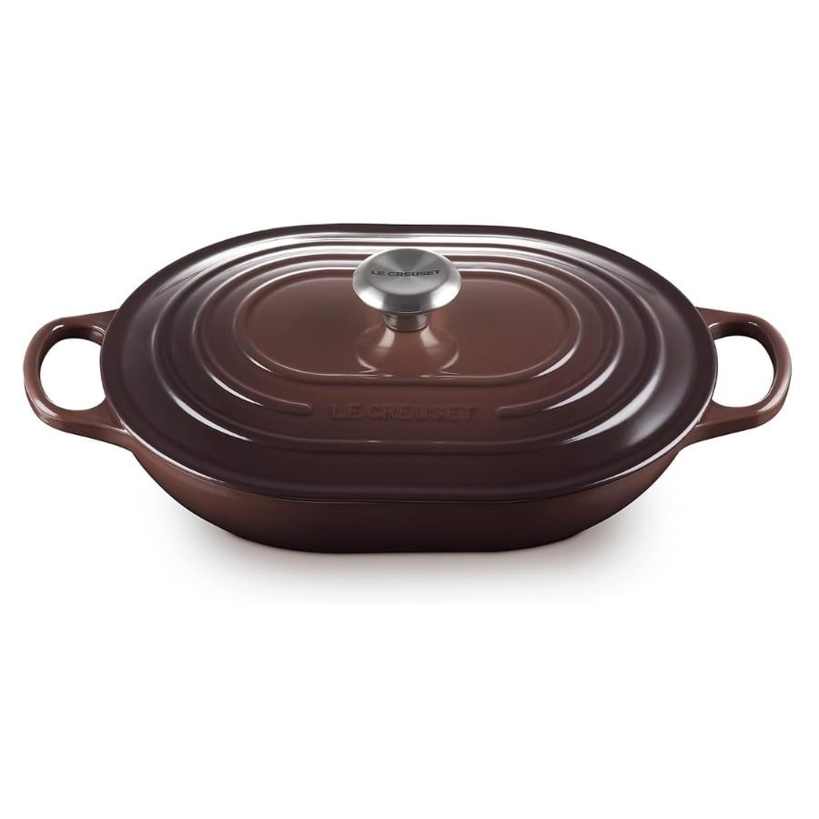 Chảo gang oval Le Creuset Oblong 31cm 3.4L - Màu xanh dương