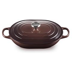  Chảo gang oval Le Creuset Oblong 31cm 3.4L - Màu nâu Socola 