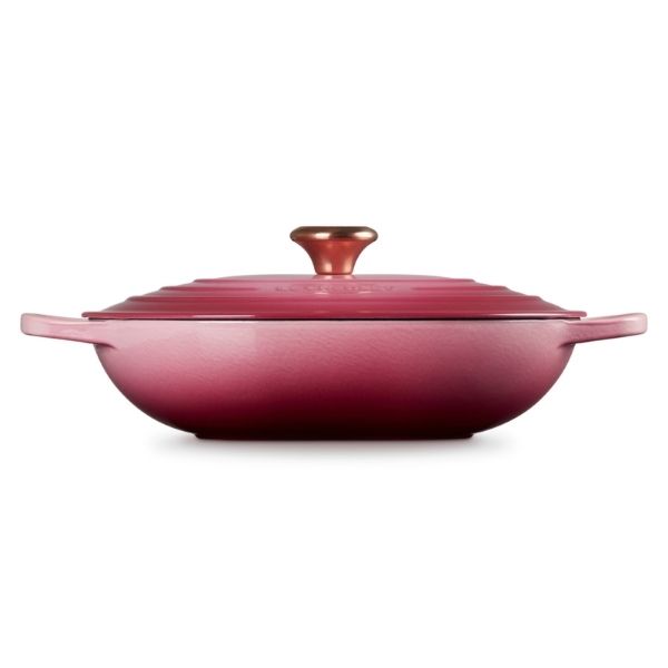 Chảo gang oval Le Creuset Oblong 31cm 3.4L màu Hồng Berry