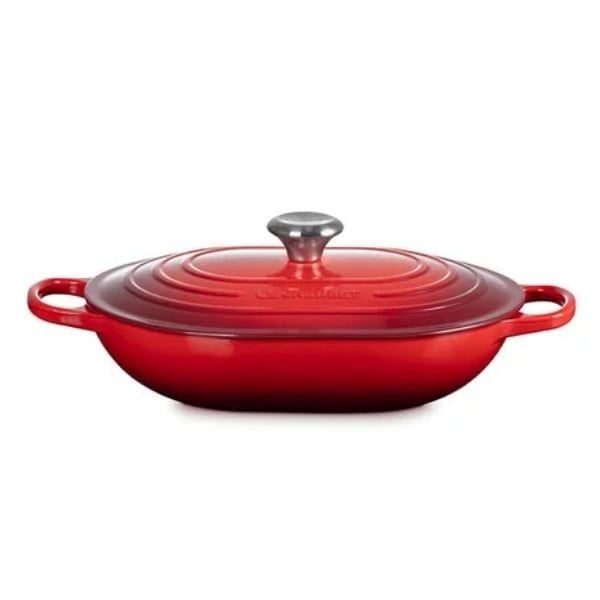 Chảo gang oval Le Creuset Oblong 31cm 3.4L - Màu Đỏ