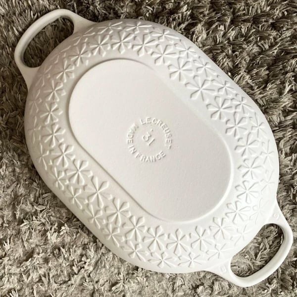 Chảo gang oval Le Creuset Oblong 31cm có nắp màu hồng - 21996 31 50 14