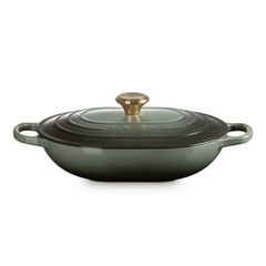  Chảo gang oval Le Creuset Oblong 31cm 3.4L - Màu Xanh Xám 