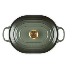  Chảo gang oval Le Creuset Oblong 31cm 3.4L - Màu Xanh Xám 