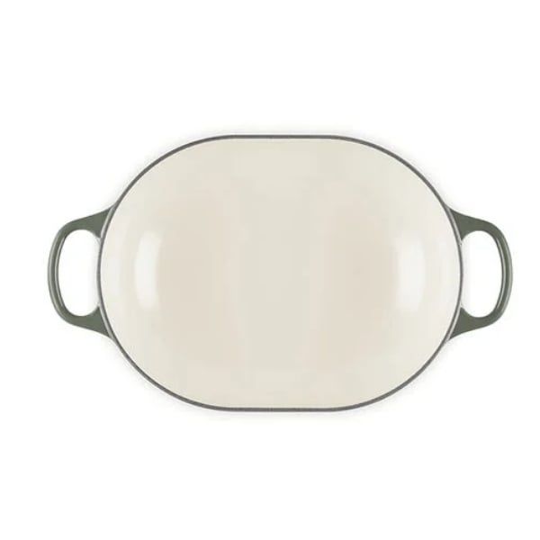 Chảo gang oval Le Creuset Oblong 31cm 3.4L - Màu Xanh Xám