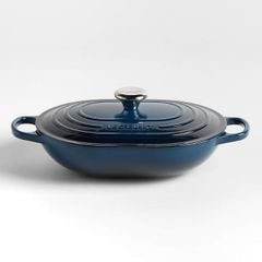  Chảo gang oval Le Creuset Oblong 31cm 3.4L - Màu Xanh cổ vịt 