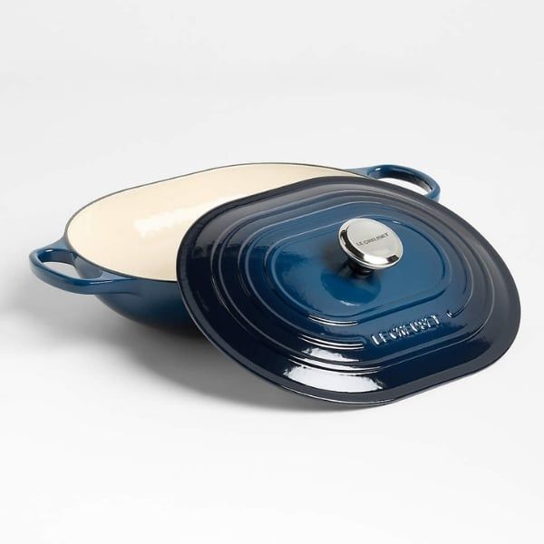 Chảo gang oval Le Creuset Oblong 31cm 3.4L - Màu cổ vịt