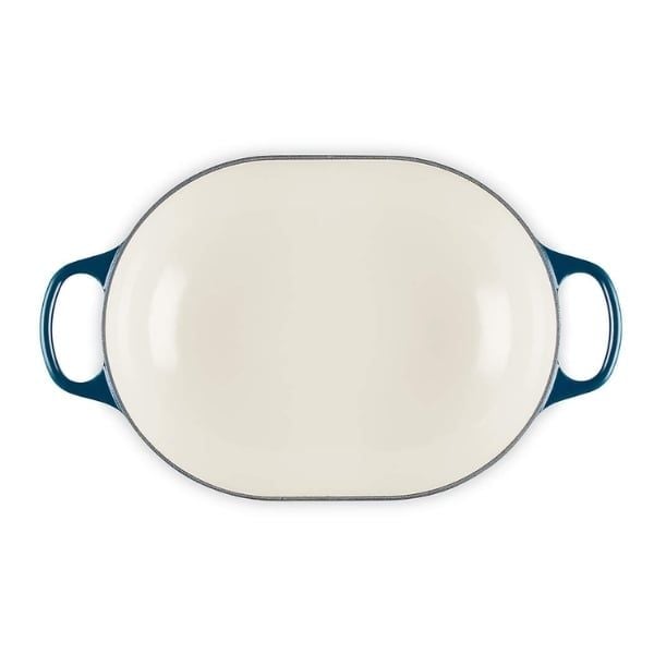 Chảo gang oval Le Creuset Oblong 31cm 3.4L - Màu cổ vịt