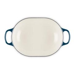  Chảo gang oval Le Creuset Oblong 31cm 3.4L - Màu Xanh cổ vịt 