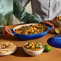  Chảo gang oval Le Creuset Oblong 31cm 3.4L - Màu Xanh cổ vịt 