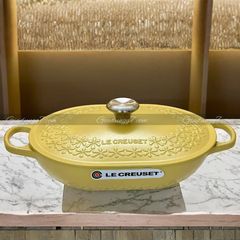  Chảo gang oval Le Creuset Oblong 31cm 3.4L - Hoa Mai Vàng 