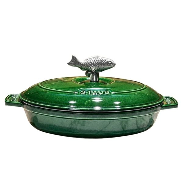Chảo gang oval Staub 23cm