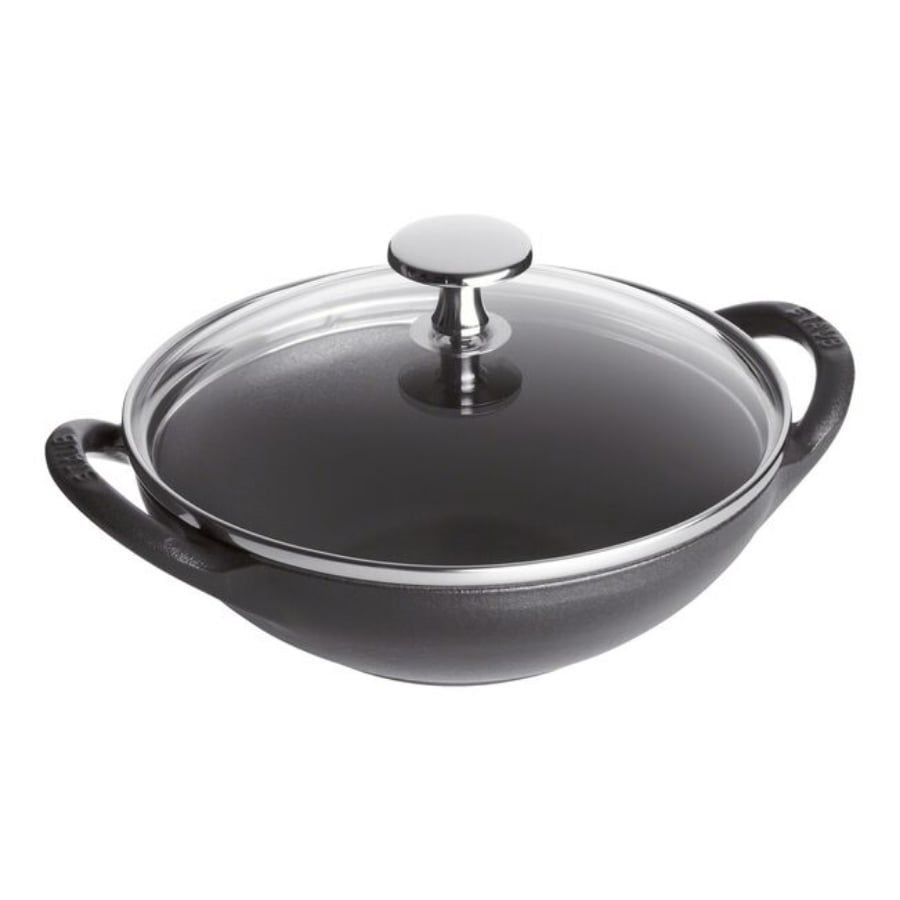 Chảo gang Staub Wok Lamer 16cm 0.65L