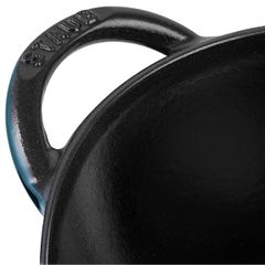  Chảo gang Staub Wok Lamer 16cm 0.65L - Màu Xanh 13181737 