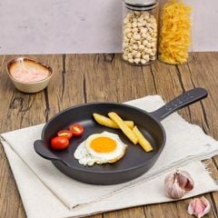  Chảo gang tròn Oceno cán dài size 18cm / 22cm 
