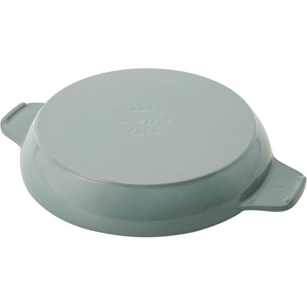 Chảo gang tròn Staub Ocean 20cm 0.75L 1028991 - Màu xanh