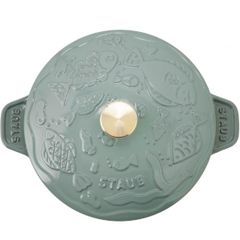  Chảo gang tròn Staub Ocean 20cm 0.75L 1028991 - Màu xanh 