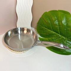  Chảo inox cán dài Oyatton 16cm/ 20cm inox 304 đúc nguyên khối 