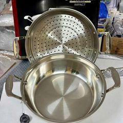  Chảo inox Scanpan Impact 28cm sâu lòng kèm xửng hấp 