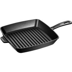  Chảo gang nướng vuông Staub 26cm - Màu đen 