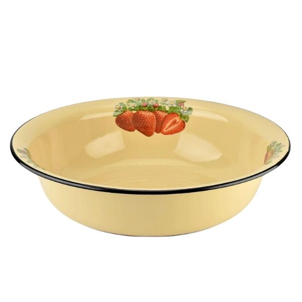 Chậu men Novomoskovsk 40cm dâu tây