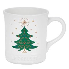  Cốc sứ Le Creuset 400ml họa tiết cây thông 