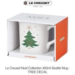  Cốc sứ Le Creuset 400ml họa tiết cây thông 