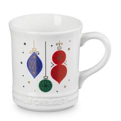  Cốc sứ Le Creuset 400ml họa tiết lồng đèn - Màu Trắng 