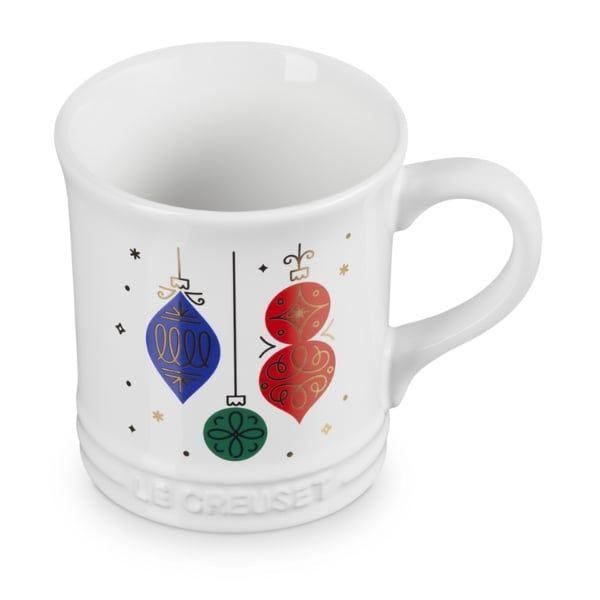 Cốc sứ Le Creuset 400ml họa tiết lồng đèn - Màu Trắng