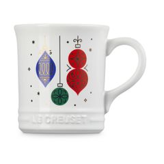  Cốc sứ Le Creuset 400ml họa tiết lồng đèn - Màu Trắng 