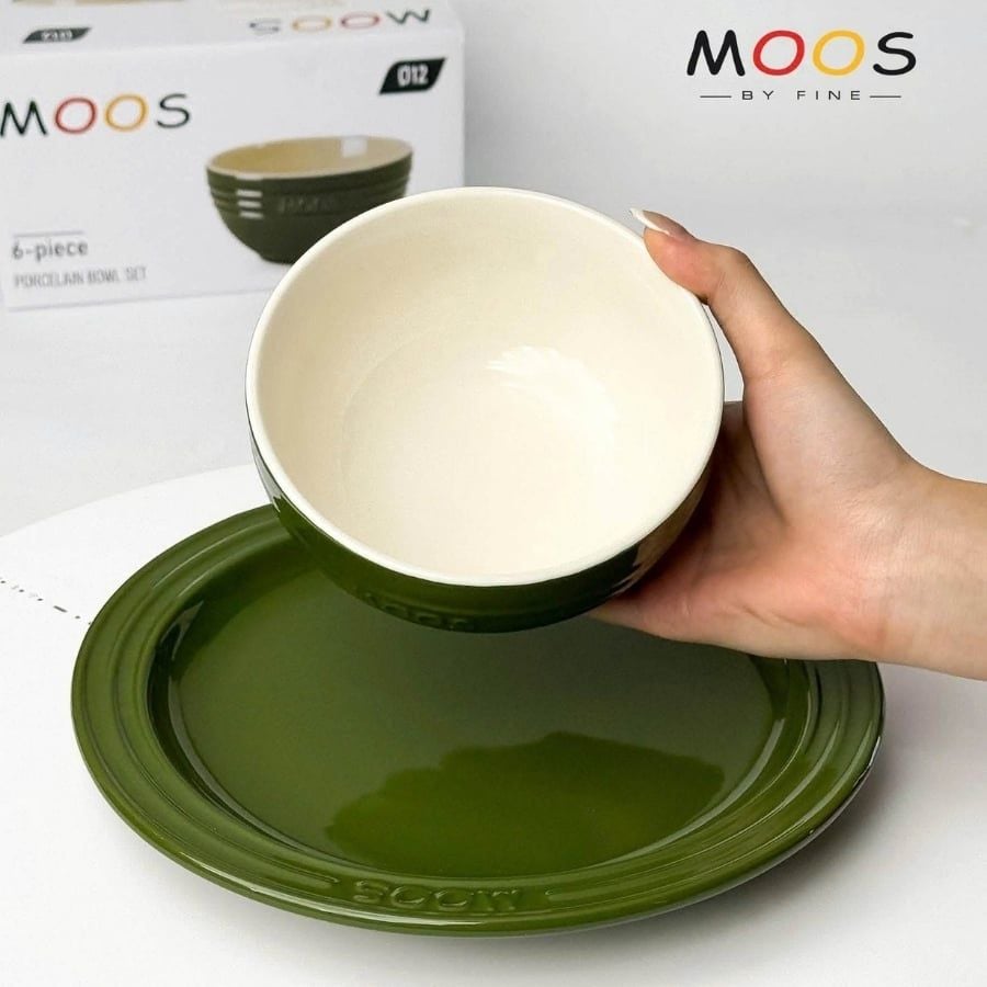 Combo 6 bát đĩa Moos
