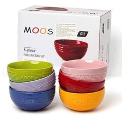  Combo 6 bát đĩa Moos cầu vồng 