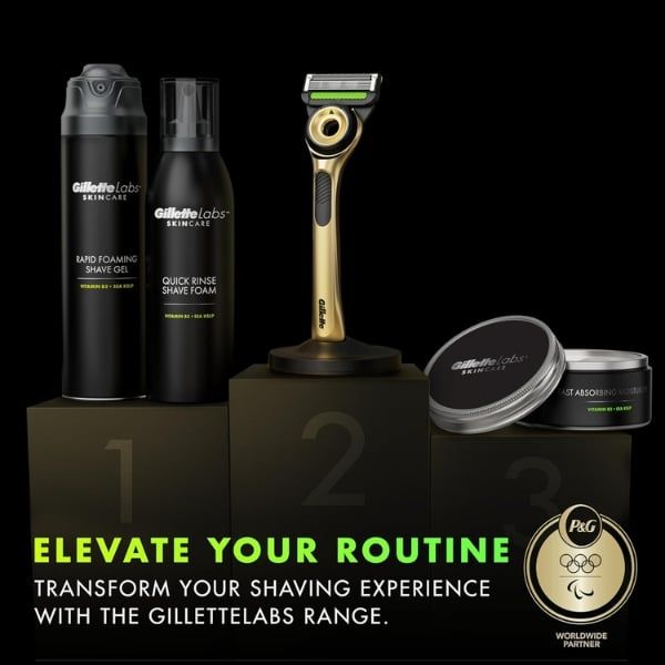 Dao cạo ướt Gillette Labs Champion Gold Edition cho nam kèm 5 lưỡi